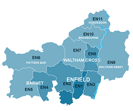 Enfield Map (House Sale Data)